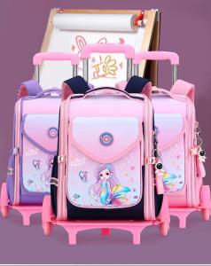 New Unicorn bag Trolley bag for kids girls Rolling luggage Backpack Wheeled Bag  kids Trolley schoolbag astronaut boys large capacity backpack