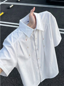 OUMULONG | Embroidered Cool Fast-Dry Short Sleeve Shirt