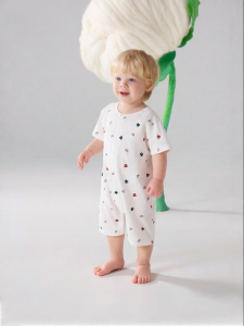 Usbettas | Bodysuit Bé Hơi Mát Tay Ngắn Cotton Thoáng Khí Mùa Hè