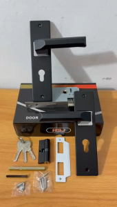 1SET HANDEL PINTU RUMAH UKURKAN TANGGUNG 20CM FULL HITAM/KUNCI PINTU RUMAH FULL BLACK HSJ MURAH UKURAN TANGGUNG 20CM