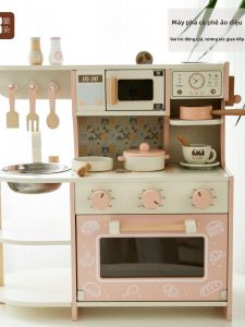 YOULEBI | Simulated Cooking Toys Wooden Stove and Coffee Machine