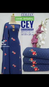 TERBARU KAIN PASANGKAIN CEY EMBEDERY MURAH .KAIN COTTON  READYSTOCK 2024
