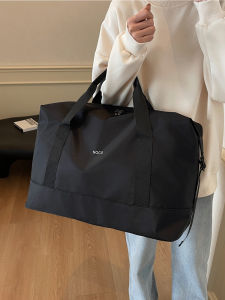 Large Capacity Fitness Sports Dance Womens Handbag Travel Shoulder Crossbody Bag Mens Short Trip Storage Luggage Bag