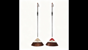 V shape Soft Bristle Broom with Foam Grip in Handle