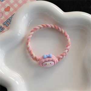 ความยืดหยุ่นสูง น่ารัก ยางรัดผมสําหรับแฟน หวาน ยางรัดผมผ้าสไตล์ Fresh Out เครื่องประดับผม Fresh Out ยางรัดผม
