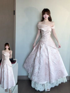 CHOUXIE | French Style High-end One-shoulder Long Dress