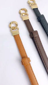 PTT Ikat Pinggang Wanita 7053 Adjustable Model Kepang Belt Slim Gamis polos Bahan Kulit Gesper Style Sabuk Dress Wanita Casual Korean