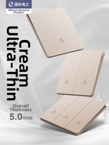 TEP | Ultra-Thin Gold Switch Socket Panel 86 Size