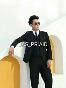 Blazer Jas Pria Pengantin Formal Wisuda Setelan Premium Semiwoll Doff Polos