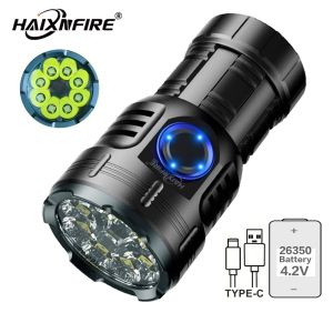 HaixnFire X61 Outdoor Camping Light 4500 Lumen LED Flashlight USB Charging Floodlight