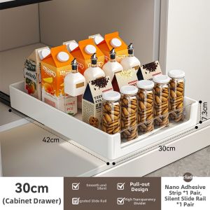 SHENGHUOXUANYAN | Sliding Narrow Space Pull-out Kitchen Drawer
