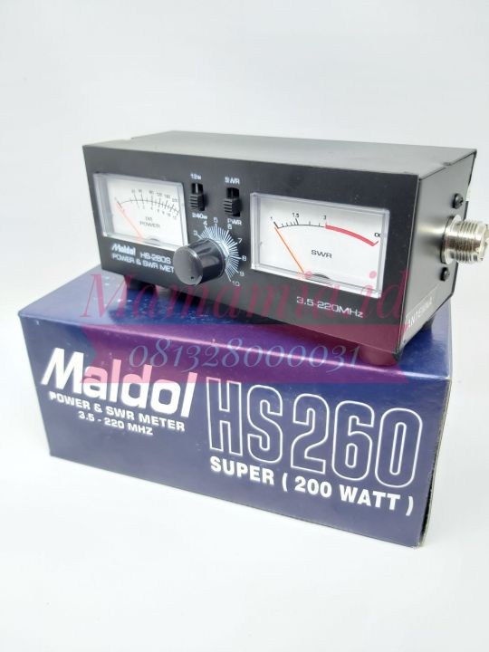 SWR Power Meter Maldol HS-260 HF VHF | Lazada Indonesia