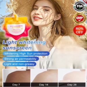 [SPF50+ PA+++ 24H Sun Protection Block UVS] Light Whitening Sunscreen/Non-Greasy Natural Brighten Strong Air Permeability Suncreen/轻薄美白防晒霜