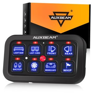 Auxbeam On-Off Control 8 Switch Panel Electronic Relay System Controller WM-8A-2-CB Blue Light
