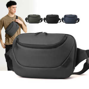 Túi Đeo Hông Nam 2024 Túi Đeo Chéo Thể Thao Mùa Hè Túi Đeo Ngực Dung Tích Lớn Túi Đeo Vai Đơn Túi Đeo Hông Bằng Vải Nylon