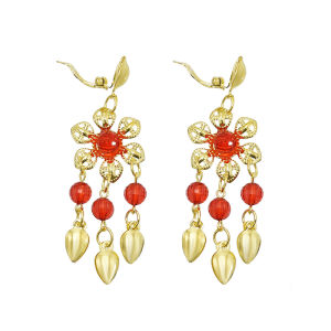 Ethnic Style Indian Ornament Forehead Lace Necklace Bracelet Ring One-Piece Earrings Dance Han Chinese Clothing Accessories Western Regions Chinese Ancient Style