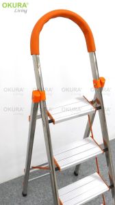 OKURA Aluminium Single Sided Ladder 4 Step Multipurpose Household Folding Ladder Tangga Lipat Tangga Aluminium 楼梯 Foldable Aluminum Ladder Metal Ladder 8 Ft Aluminum Ladder Orchard Ladder - Lazada
