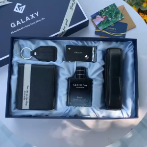 Set Thắt Lưng Ví Da Nam Kèm Nước Hoa Dây Nịt Bóp Dầu Thơm Làm Quà Tặng Ý Nghĩa Sang Trọng MS 009