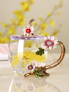FLOWER MOO | High-end Office Mug for Women New Design With Lid