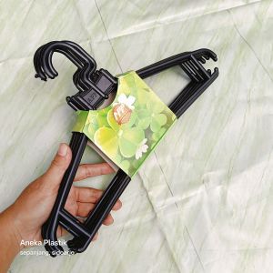 [DAPAT 6 BIJI] Hanger baju dewasa / gantungan jemuran / hanger laundry / hanger londre / gantungan baju / hanger plastik / kastok / gastok / baju dewasa / silver