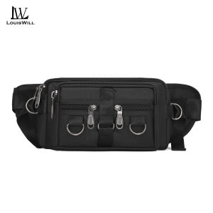 LouisWill Mens Chest Bag Fashion Waist Bag Crossbody Bag Waterproof Sports Bag Large Capacity Casual Bag Messenger Bag Shoulder Bag OutdoorTravel Bag Business Bag