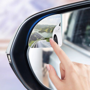 2pcs Adjustable Car Rearview Mirrors HD Frameless Blind Spot Mirror Wide-angle Rearview Auxiliary Mirrors