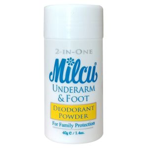 Milcu Foot and Underarm Deodorant Powder 40g and 80g Good For Daily Use
