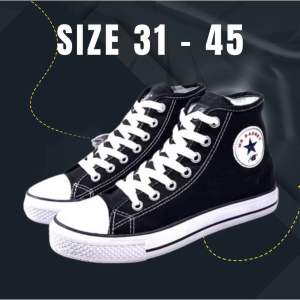 Sepatu MB 805 MB Basket Sekolah SD SMP SMA Anak Laki Laki Tali Tinggi NB Warrior Hitam Sol Dijahit