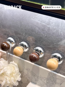 Strong Load Absorbent Walnut Colored Hook No Drilling Required for Bathroom Lightweight And Luxurious Adhesive Wall Hook