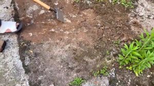 MLADEN Garden Cleaning Shovel Steel Flat Ice Shovel Multifunctional Weeding Planting Farm Weeding Tool