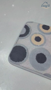 (40CM X 60CM) Round Cotton Plush Floor Mat | Bedroom Bathroom Carpet Absorbent Anti-slip Alas Kaki 圆形棉绒地垫
