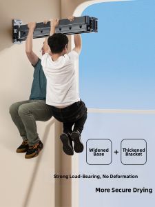 DIEYUAN | Giá Phơi Quần Áo Gấp Gắn Tường