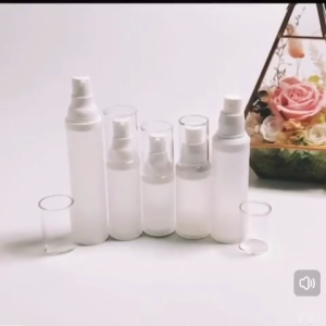 15ml 30ml 50ml Frosted PP Airless Vacuum Bottle | Refillable Serum Pump | Spray Bottle | 蒙砂PP真空瓶Airless bottle 精华液瓶