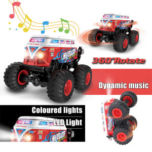 Giao hàng miễn phí! 1:20 Đồ chơi xe hơi RC điều khiển từ xa diễn viên đóng thế xe off-road xe xe buýt chở học sinh xe ô tô đồ chơi trẻ em với âm nhạc ánh sáng