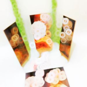 HIASAN DINDING ABSTRAK TROPICAL LOTUS AESTHETIC (15X30) WALL DECOR PAJANGAN DINDING POSTER RUANGAN