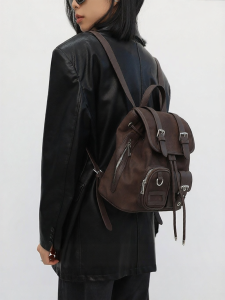 JANDRESS | Tie-Dye Brown Vintage Wasteland Commuter Backpack