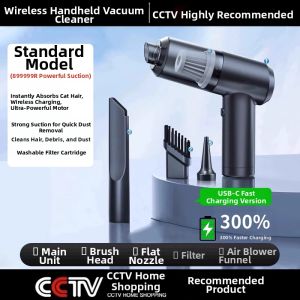 High-Speed Wireless Handheld Vacuum Cleaner for Cars And Home Sofa Pet Hair Strong Suction Portable Mini Car Dust Collector