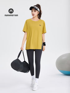 Summer Thin Sport Womens Loose Fitness Quick Dry Short Sleeve Yoga Clothes Cool Feeling Breathable Nylon Running Training Wear