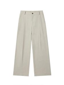 Cleanfit High Street Mens Wide Leg Straight Cut Trousers Drapey Comfortable Casual Long Pants Old Money Style Youth Fashion