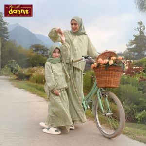 Dannis dDaily Tulip Oneset Couple Mom and Girl Setelan Blouse Celana Panjang Katun Premium Ibu Dan Anak Perempuan