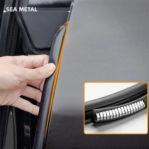 SEAMETAL Cạnh Cửa Ô Tô Chống Trầy Xước Bảo Vệ Cao Su Đúc Viền B Trụ Cột Bên Keo Dán Bảo Vệ Miếng Dán Cách Âm Chống Thấm Nước