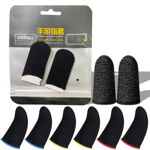 40pcs Mobile Game Fingertip Gloves For PUBG Gamer Sweatproof Anti-slip Touch Screen Finger Sleeve Breathable Gaming Finger Cover