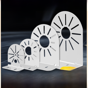 ขายึดติดผนังแบบกึ่งทรงกลมสำหรับกล้องวงจรปิด ขนาด 45 นิ้ว 6 นิ้ว และ 3 นิ้ว เหมาะสำหรับกล้อง Hikvision และ Dahua