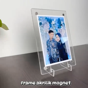 Frame Foto Akrilik Magnet ( Foto + Frame ) Frame Foto Aesthetic Magnet Ukuran 2R 3R 4R 5R 6R 8R A4