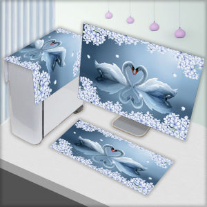 Thickened Computer Dust Cover Home Use Keyboard Desktop Cover Cloth for All-In-One Computer Anti-Dust Protective Cover