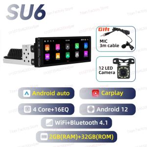 1Din Android Radio 6.86" Screen Head Unit for VW Volkswagen Taro 1989-1997 Car Multimedia Android Auto Stereo Carplay Autoradio