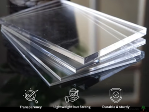 Akrilik Clear Sheet A2 Acrylic Transparent Board DS BRAND M2