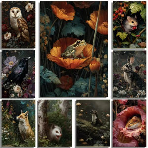 BILIBILI | Jigsaw Puzzle for Adults 1000Pieces Dark Forest Flowers Wildlife Scenery Paper Puzzle Home Wall Decoration Gift Idea