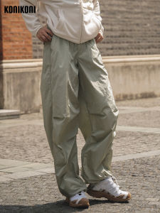 KoniKoni Womens Outdoor Loose Sports Pants Thin Special Light Sensation Paratrooper Pants Lightweight Fitness Casual Workwear