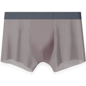 AIMO | กางเกงบ็อกเซอร์ชายเอ็มจีไซส์ใหญ่ ผ้าไหมน้ำแข็งไร้ตะเข็บ ทรงเอวกลาง 3 ชิ้น กางเกงชั้นในชายทรงบ็อกเซอร์แบบสวมสบาย